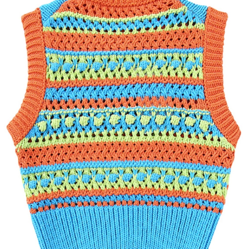 NWT 'Heidy' Crochet Sleeveless Vest Top - Picture 3 of 5